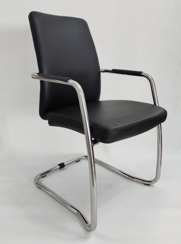 chaise cbfdh luge chrome revétement noir