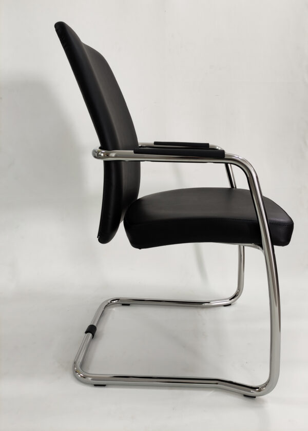 chaise cbfdh luge chrome revétement noir