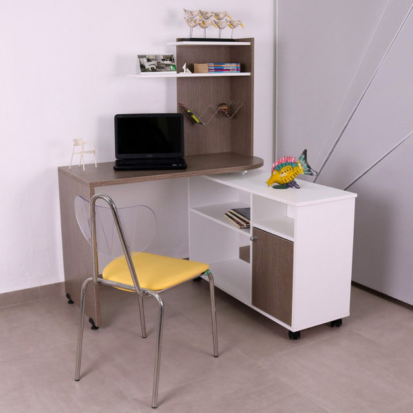 Bureau HD + Etagères