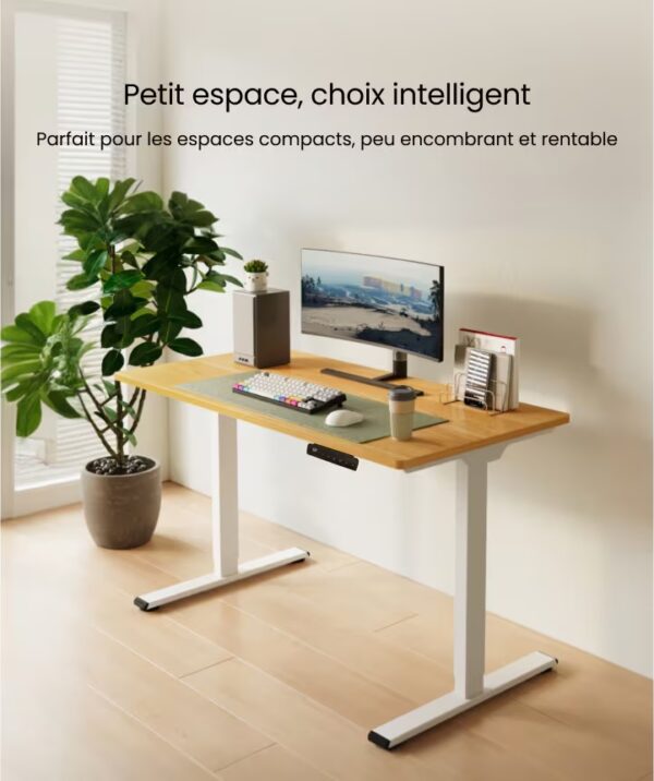 Un Bureau standing desk up&down dans une chambre