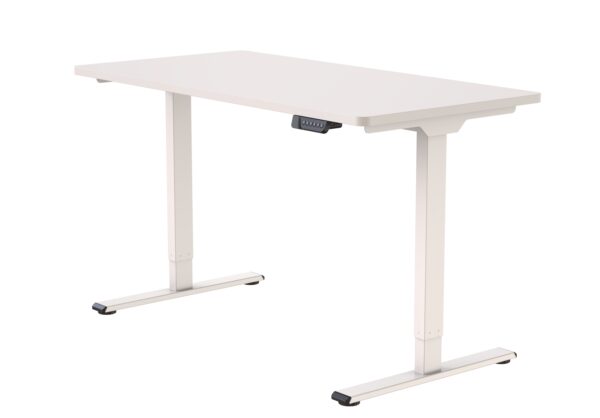 Standing desk blanc